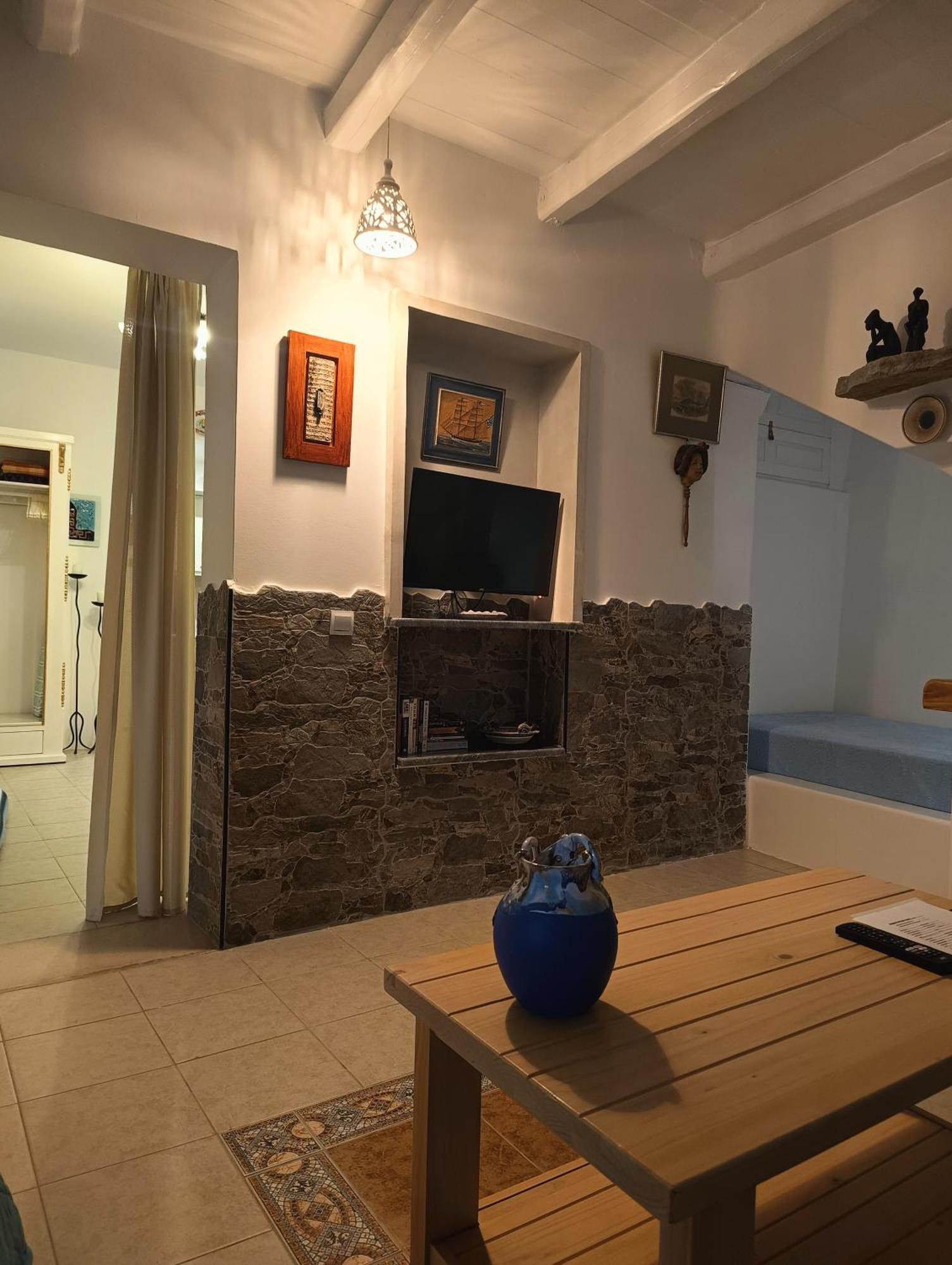 Moschatos Beach House Kamari  Phòng bức ảnh